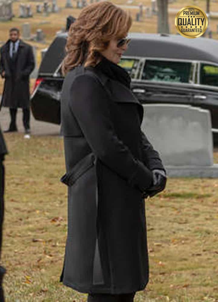 Jean Smart Watchmen Laurie Blake Wool Trench Coat Jean Smart Watchmen Laurie Blake Wool Trench Coat